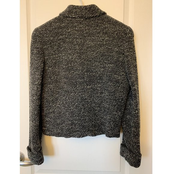 Speckled Grey/Black Button-up Jacket (UK size 9) - Picture 2 of 5